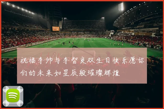 祝福李帅与李智良双生日快乐愿你们的未来如星辰般璀璨辉煌